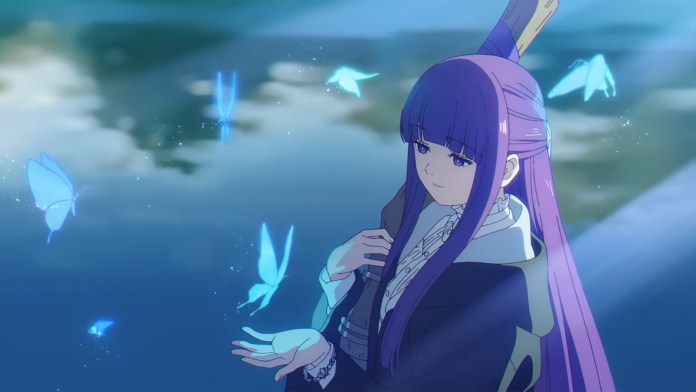 Screenshot de uma cena em Frieren: Beyond Journey’s End