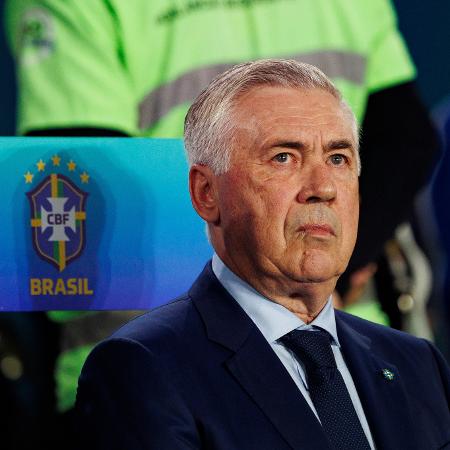 Carlo Ancelotti, técnico da seleção brasileira: duelo na Inglaterra entra na lei do blecaute Carlo Ancelotti, técnico da seleção brasileira: duelo na Inglaterra entra na lei do blecaute