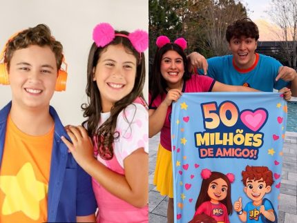 De uma brincadeira em família a um império digital: Maria Clara e JP chegam a 50 milhões de inscritos no YouTube
