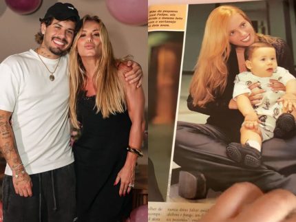 Fã resgata foto de Poliana Rocha e Zé Felipe em revista de 26 anos atrás; veja o registro