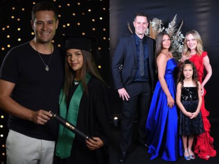 Neta de Leonardo, Maria Sophia se forma e mãe se declara: "Minha primeira princesa da vida"
