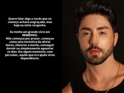 Rico Melquiades confessa vício em remédios e transforma desabafo em alerta