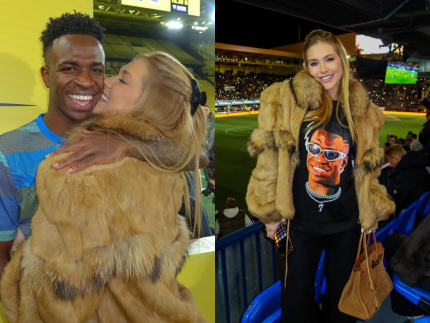 É o amor! Virginia mostra look personalizado com rosto de Vini Jr. para assistir jogo