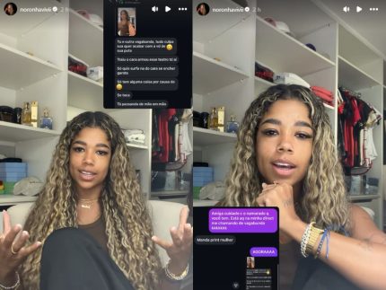 Vivi Noronha reage a ataques na web e expõe agressor à namorada