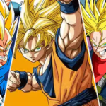 Vegeta, Goku, and Trunks