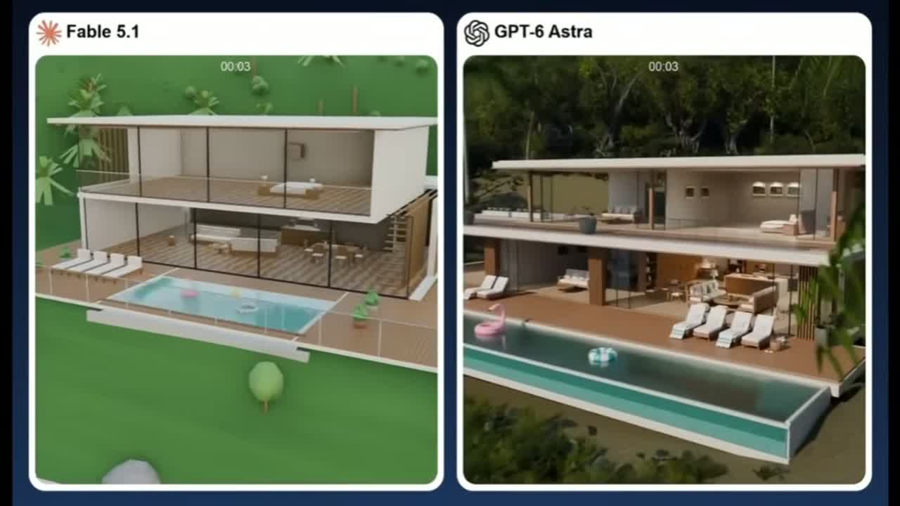 Comparativo entre GPT-6 Astra e Claude Fable 5.1
