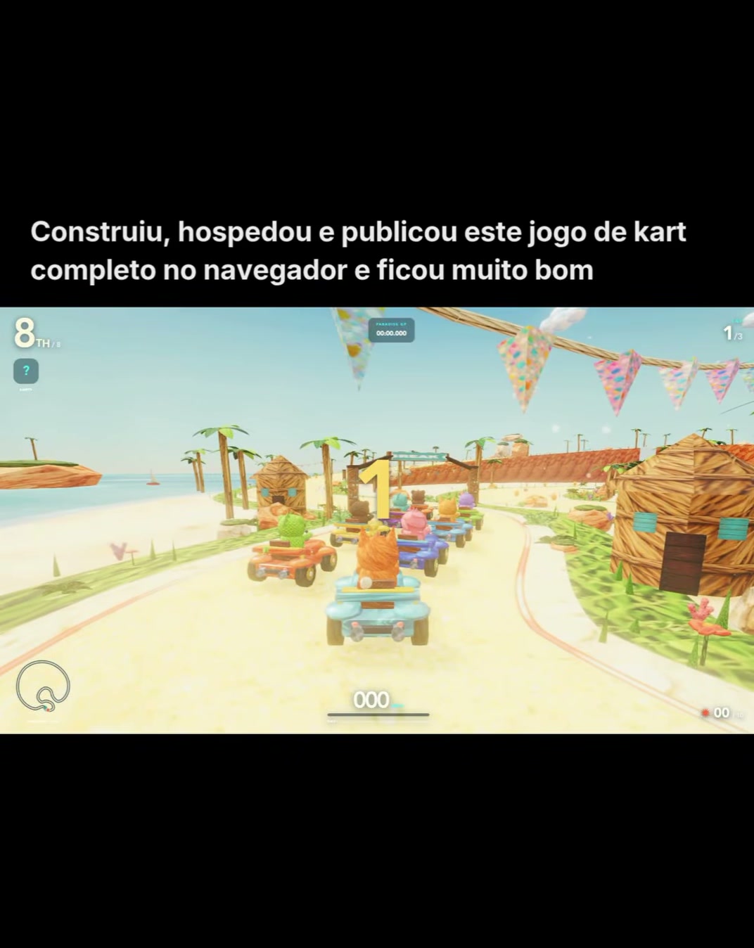 Jogo 3D Tidal Rush gerado por IA