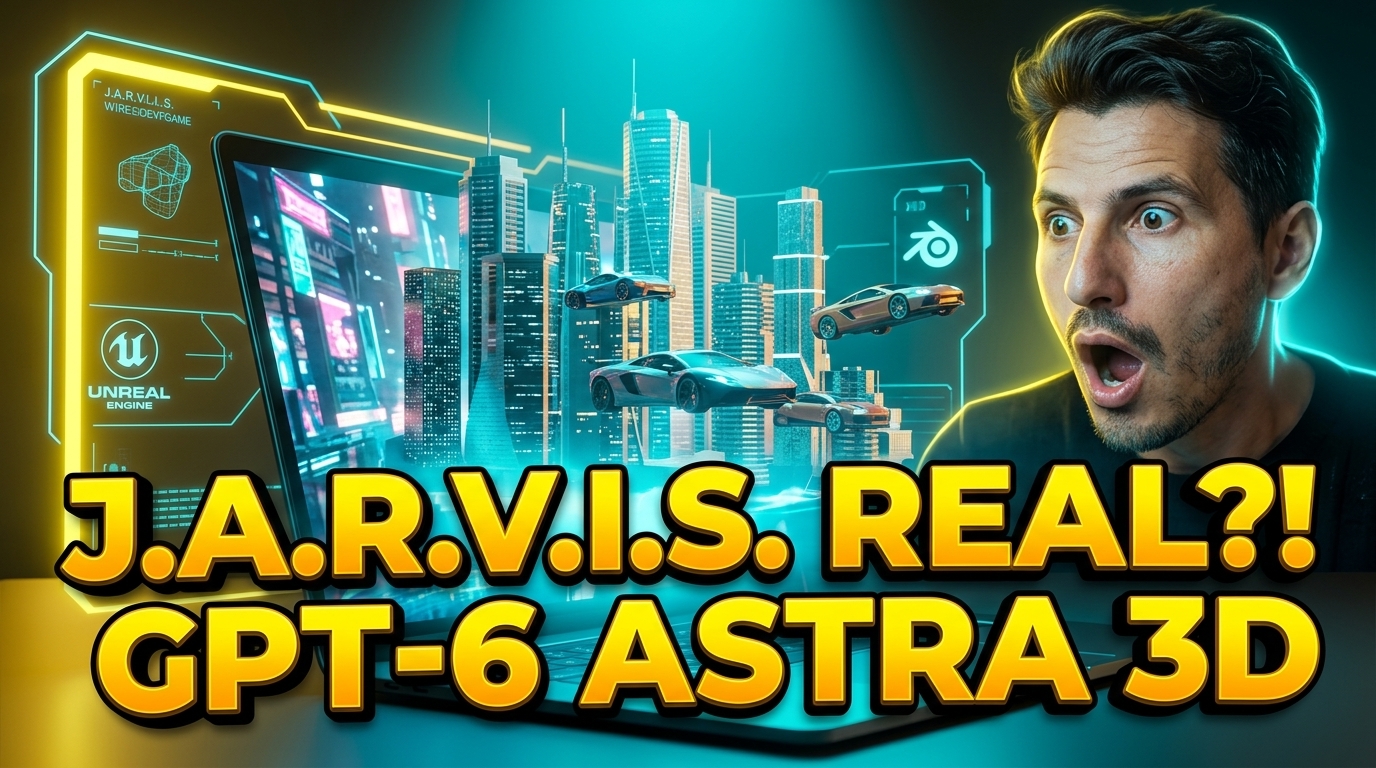 GPT-6 Astra demonstrando recursos no Blender e Unreal Engine