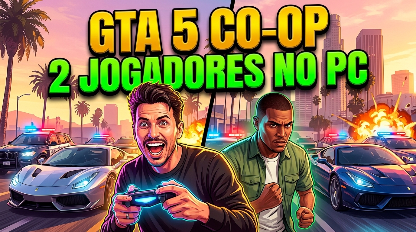 GTA 5 Cooperativo: Como Jogar o Modo História com 2 Jogadores no Mesmo PC (Tela Dividida)