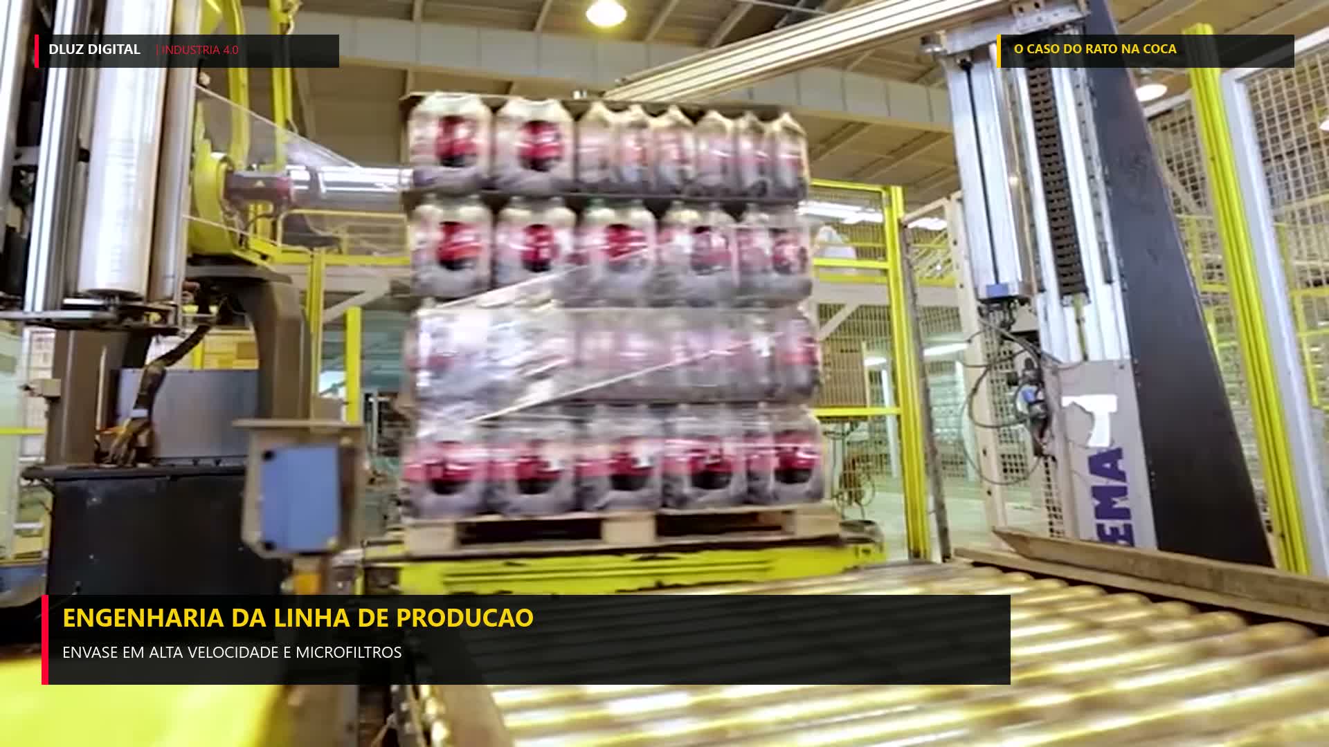 Linha de producao automatizada de refrigerantes