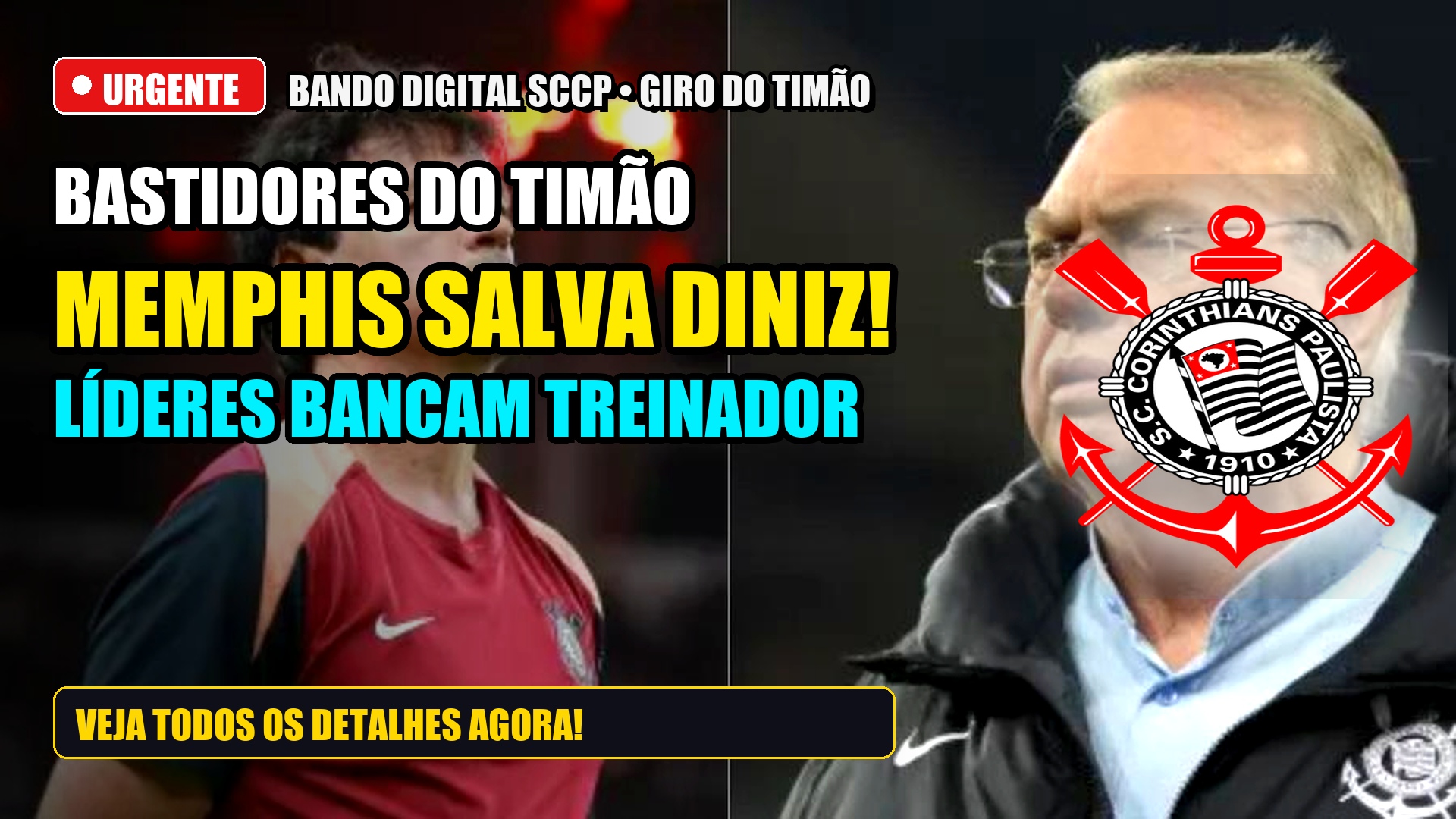 Bastidores do Corinthians: PVC Aponta Crise de 10 Anos, Espiral Negativa e Decisão por Diniz (21/09)