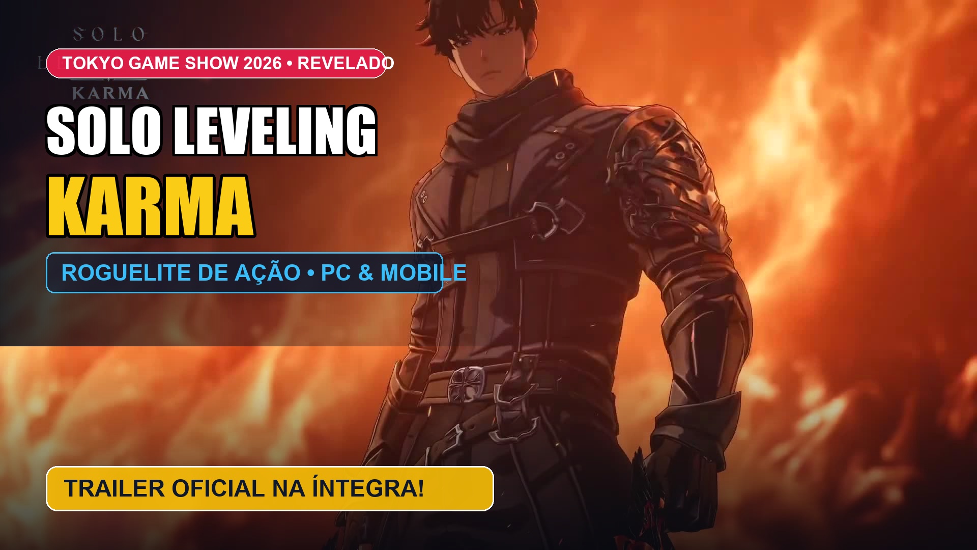 Solo Leveling: KARMA é Revelado com Trailer Cinematográfico Brutal e Combate Roguelite