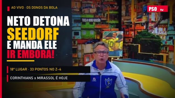 Neto detona Seedorf e manda ele ir embora do Corinthians: “Pede pra ir embora, fala que não deu”